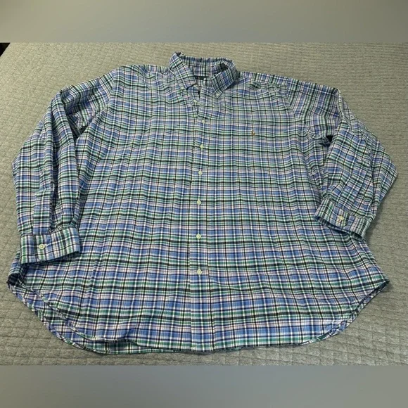 Ralph Lauren Men’s Button-Down Cotton Shirt Size 2XB - Picture 2 of 7